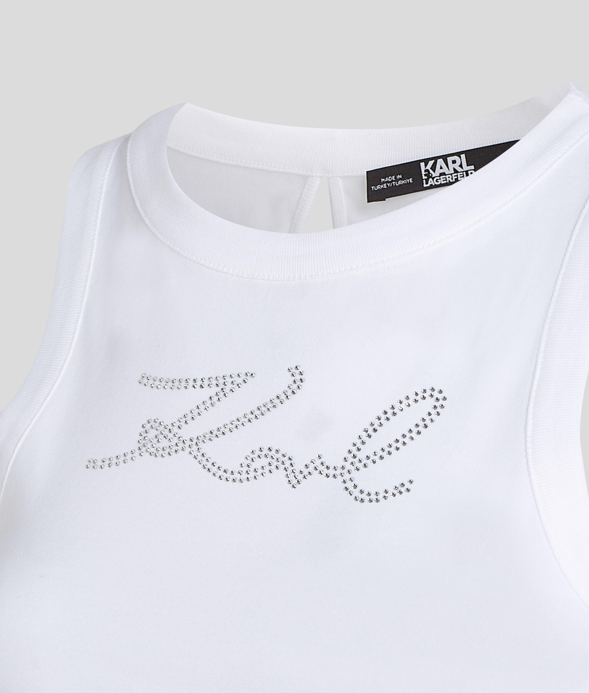 (image for) Aesthetic RHINESTONE KARL SIGNATURE TANK TOP